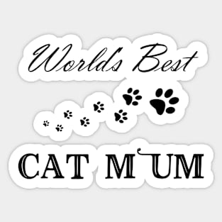 World's Best Cat Mum Sticker